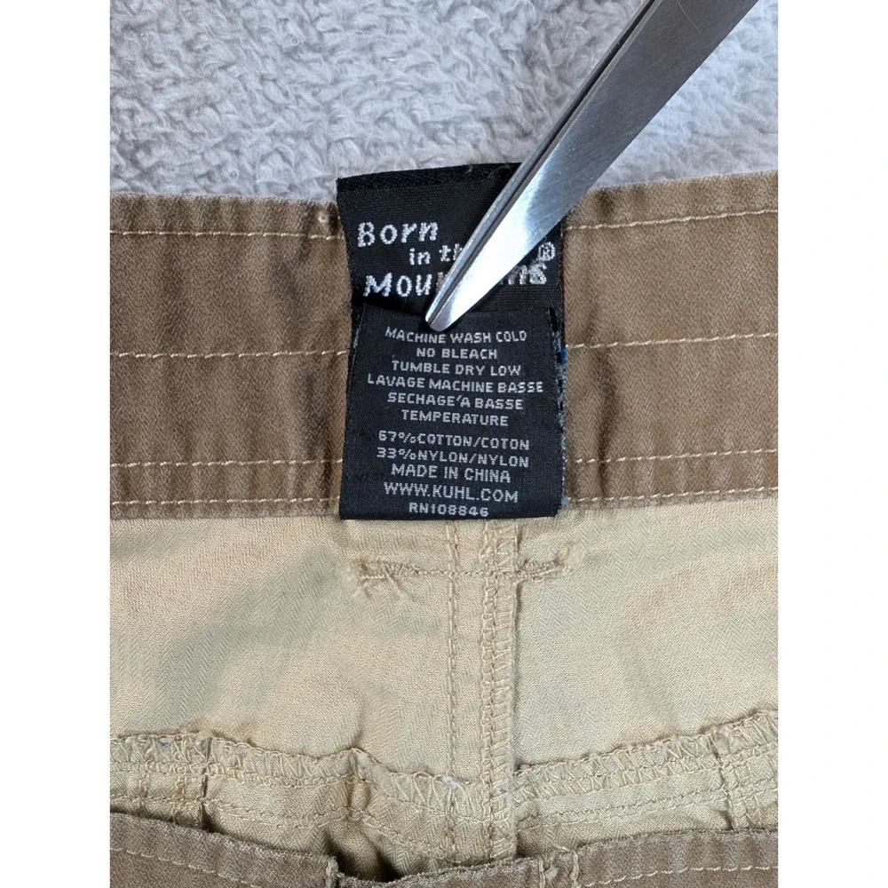 Kuhl Kuhldry Shorts Mens 34 Brown Hiking Outdoor Cargo Utility Patina 9